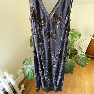 Anthropologie Velvet Detail Dress